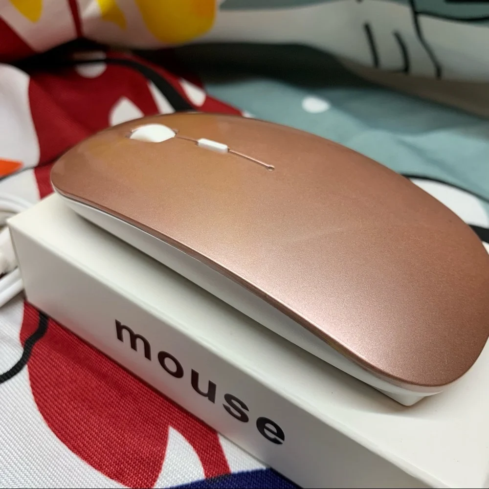 Rose Gold Bluetooth Wireless Charger Computer Mouse